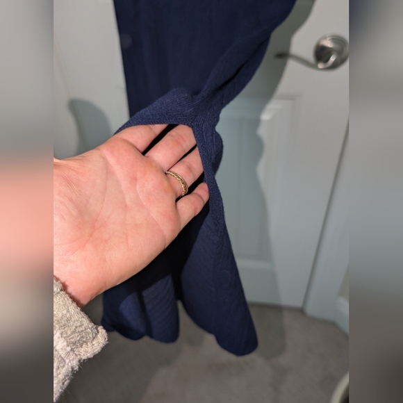 NWOT Ripe Navy Ribbed Polo Dress M - Picture 5 of 7